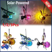 1-3x Solar-Powered Hanging Bee Light LED Hanging Waterproof Solar Honeybee Light