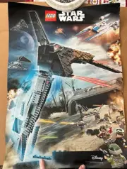 STAR WARS Very Rare LEGO 2016 22 x 16 POSTER MULTI KIT 2 SIDED Rolled