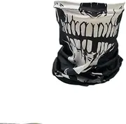 [VIGUEUR] Skull Neck Gaiter Face Mask, Full Face Covering Balaclava, Unisex, Black