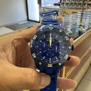 Invicta 40690Men's Pro Diver Blue Silicone Chronograph Round Tachymeter Watch