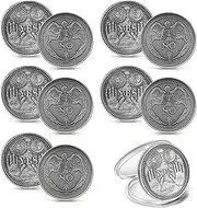 10 Pack Yes No Challenge Coin Decision Maker Coin Kindness Coins Collector's Medallion Souvenir Divination Flip Coin Lucky Metal Coins, Holiday School Office Gift, Party Game Supplies (Silver)
