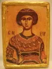Saint Demeter Dimitrios Eastern Orthodox Religious Icon Art One of A Kind