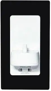 In-Wall Electrical Toothbrush Charger with Shaver Socket - PV12BLK BLACK