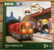 33513 BRIO Wooden Train Metro Railway Set! New!Thomas!