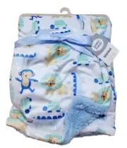 Luvable Friends NWT Lovey Security Plush Blanket Lion Monkey Blue Alligator Mint