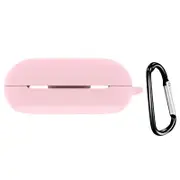 Smalibal Earphone Case Portable Soft Silicone Wireless Bluetooth-compatible Earbuds Protective Cover for Sony WF-C500 Pink