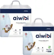 AIWIBI Royal Care Baby Nappy Pants, Size 6 (15-21Kg) 72 Count, Ultra Thin, Super