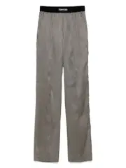 [Tom Ford] Tom Ford-Pantaloni Pj In Seta A Pois-Donna L