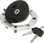 Parts external parts fuel tank cover, Motorcycle Locking Fuel Gas Tank Cap Cover With 2 Keys Compatible For Suzuki GSXR 600 700 GSXR1000 Katana 600 GSX-600F RF-400 GK78A RF-900