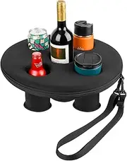 Floating Drink Holder - Table Tray | Portable Floating Pool Tray for Swimming Pool Accessories Hot Tub Beach and parrty Decor Drink Float with 5 Holes for Hot Tub Drinks floatties Pools Accessories