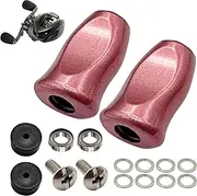 Fishing Reel Handle Replacement | Baitcaster Handle Grip | Lightweight Ergonomic Non Slip Sleeves for Repair Beginners Men Casting Women Maintenance
