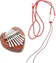 UPKOCH Heart Shaped Portable Kalimba Keys Thumb Piano for Beginners Compact Wooden Musical Instrument for Adults Lightweight Design for Performance and