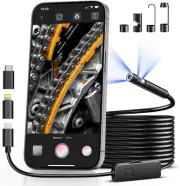 [Dual-Lens] Borescope,Endoscope Camera with Light,1920P Inspection Camera with