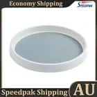 360Rotation Spice Storage Rack Tray Turntable Condiment Jar Holder (Grey S) AU