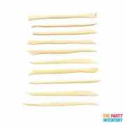 Modelling Tools (10pk) Wooden Art Sculpting Utensils 20 x Shapes use with Clay