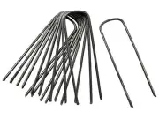 Ground & Landscape 6" Long Steel Staples-25 pk -garden-lawn-metal-nets-fabric