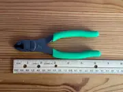 NEW SNAP ON 86ACF 6" LONG DIAGONAL CUTTERS SOFT GREEN HANDLE