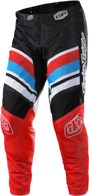 Troy Lee Designs GP Air Warped Motocross Pants, black-red, Size 36 for Men Black Red