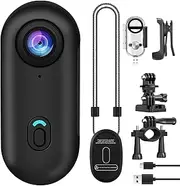 bayehngs Mini Thumb Action Camera, Wearable Small Body Camera, Portable Vlogging Camera, Hands-Free POV Camcorder for Cycling, Diving, Travel, and Outdoor Adventures