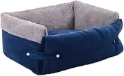 Toddmomy Dog Kennel Sofa Bed Clamshell Design Square Shape Warmth Comfort for Small/Medium Dogs Easy Wash Non-Slip Base Pet-Friendly