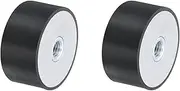 uxcell 2Pcs 40 x 20mm M8 Female Thread Rubber Mounts, Vibration Isolator, Replaces Anti Vibration Pads Flat Silent Block Base Block