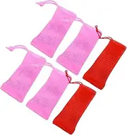 AUTSUPPL 6pcs Facial Cleanser Net Soap Pouch Soap Storage Net Maker Bubble Foaming Random Color