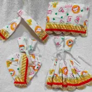 Radha Krishna Poshak -YUGAL Jodi Pure Cotton Dhoti Dress (7 INCH)
