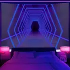 Large Wall Art Blacklight Poster UV Reactive Tapestry Wall Hanging Party Games