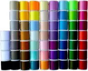 60 Spools Sewing Thread Kits Polyester for Hand & Machine Sewing Total 6000Yards