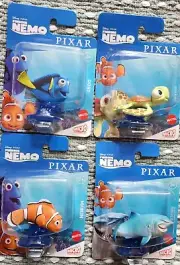 Disney Pixar Finding Nemo Micro Collection Squirt, Bruce, Marlin, Dory Sealed .