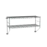 Metro 12WS32C Erecta Shelf 2-Tier Wall Kit, Chrome, 13" x 38.25" x 21"