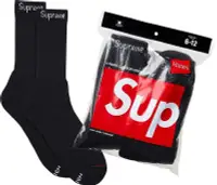 在飛比找Yahoo!奇摩拍賣優惠-xsPC Supreme Hanes Crew Socks 