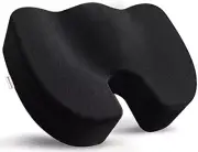 Seat Cushion Pillow, Non-Slip Memory Foam Cushion for Back Tailbone Pain Relief