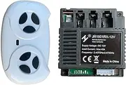 weelye 2.4G Bluetooth Remote Control and JR1801RX-12V Receiver Kit Kids Powered Ride On Car ,Controller Control Box Accessories for Children Electric Ride On Car Replacement Parts