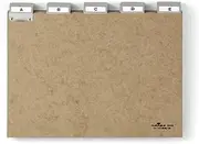 Durable 424511 Index A - Z Particle Board 5/5 Division Brown