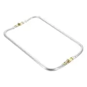 Metal Purse Frame 11 IN, 1 Pcs Rectangle Frame Kiss Lock, Bag Frame Hardware