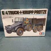 1978 Tamiya 35104 German 6x4 Truck Krupp Protze 1/35 New Sealed (K)