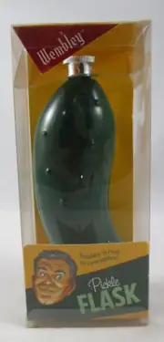 Wembley Dark Green Pickle Flask New in Box! 2017 8 oz Pickle Ball!