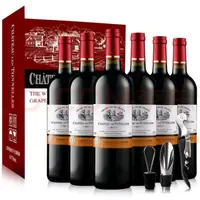 在飛比找蝦皮購物優惠-圖利斯法國原酒進口紅酒 圖利斯系列 幹紅葡萄酒年貨禮品 75