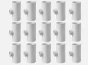 25 PVC TEE FITTINGS AUTOMATIC WATERER DRINKER CUP/NIPPLES CHICKEN POULTRY US