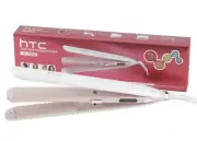 NWT-HTC 2 IN 1 HAIR STRAIGHTENER - PINK AND WHITE