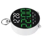 Voice Control Round Alarm Clock with Customizable Settings for All Day Use
