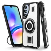 ZUSLAB Galaxy A16 Case Magnetic Ring Stand Shockproof Protective Cover for Samsung (2024) - White