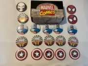 Lot of 19 Assorted Marvel Comics Buttons-3" Circumference