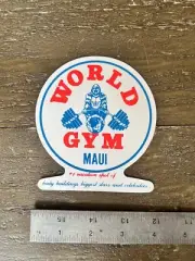 Vintage 1980’s World Gym Maui Sticker
