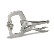 Mac Tools 4” C-Clamp Locking Pliers With Swivel Pads MLP4CCSP
