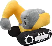 Soft Excavator Stuffed Construction Toy Super Cute Plush Digger Trucks Excellent Gifts for Kids or Birthday Party 11 Inches