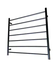 New Brushed Chrome Non Heated Towel Rail rack round AU standard 850mm wide 7 bar