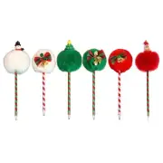 4Pcs Christmas Themed Ballpoint Pen Funny Christmas Pen for Stocking Fillers