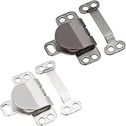 Onwon 60 Set Sewing Hooks and Eyes Closure Set for Trousers Skirt Dress Bra Sewing DIY Craft, Silver and Gun Black